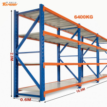 Rack de armazém de aço resistente de armazenamento industrial com caixa